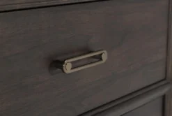 Brighton 6 Drawer Dresser/Mirror By Nate Berkus + Jeremiah Brent -Furniture Store 269657 brown wood dresser and mirror set detail 45