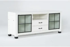 Wade 70" Tv Stand -Furniture Store 269889 white wood media console side 18