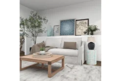 13" Natural Wood And Shell Round Faceted Multi-Color Accent Table 29 13" Natural Wood And Shell Round Faceted Multi-Color Accent Table -Furniture Store 270022 blue mother of pearl accent table room 95