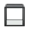Ellis End Table -Furniture Store 270206 black glass end table signature 01
