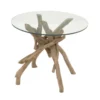 Natural Driftwood Logs And Glass Accent Table 1 Natural Driftwood Logs And Glass Accent Table -Furniture Store 270305 brown wood accent table signature 04