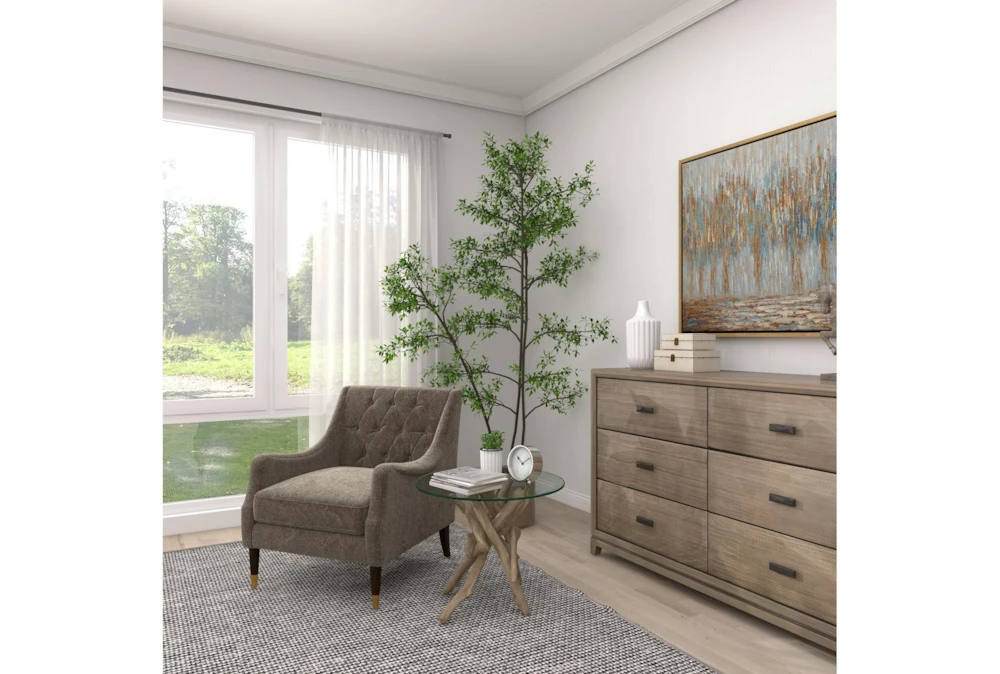 Natural Driftwood Logs And Glass Accent Table 8 Natural Driftwood Logs And Glass Accent Table - Image 6