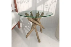 Natural Driftwood Logs And Glass Accent Table 25 Natural Driftwood Logs And Glass Accent Table -Furniture Store 270305 brown wood end table room 89
