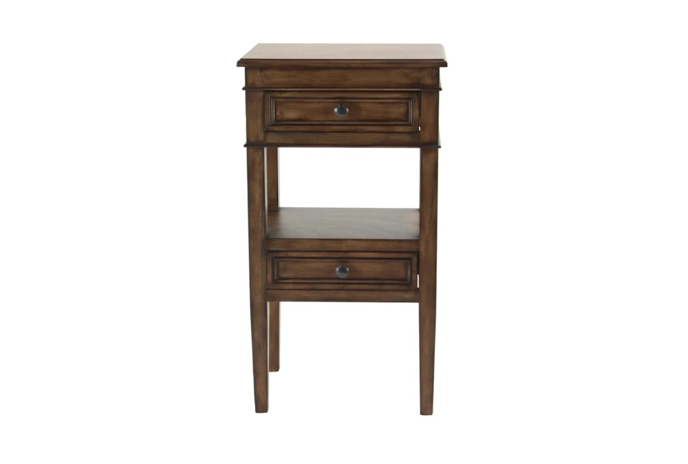 Wood 2 Drawer Accent Side Table 6 Wood 2 Drawer Accent Side Table - Image 4