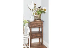 Wood 2 Drawer Accent Side Table 12 Wood 2 Drawer Accent Side Table -Furniture Store 270331 brown wood accent table room 85