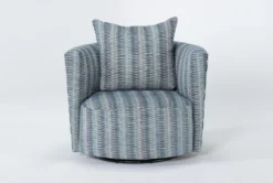 Retreat Twirl Cerulean 37" Swivel Accent Chair