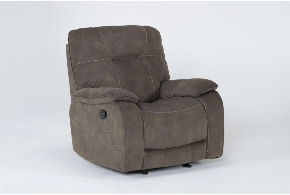Dax Brown Manual Glider Recliner 3 Dax Brown Manual Glider Recliner - Image 2