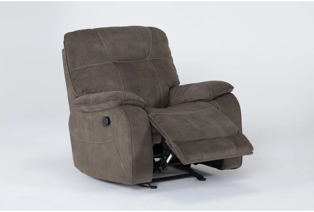 Dax Brown Manual Glider Recliner 4 Dax Brown Manual Glider Recliner - Image 3