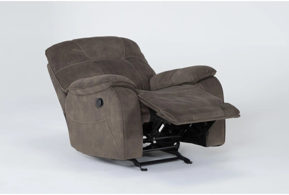 Dax Brown Manual Glider Recliner 5 Dax Brown Manual Glider Recliner - Image 4