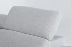 Dante 104" 3 Piece Convertible Sleeper Sectional With Left Arm Facing Storage Chaise -Furniture Store 271731 grey fabric sectional detail 47