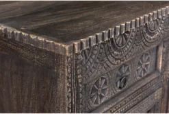 Square Motif 57" Sideboard -Furniture Store 271828 black wood buffet detail 45