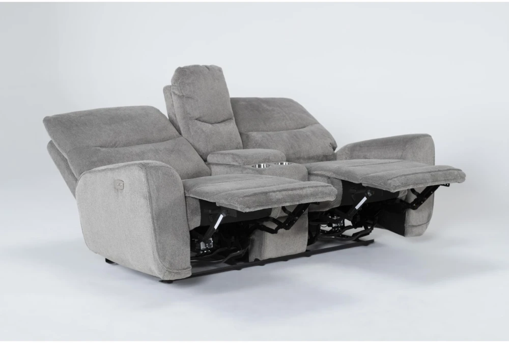 Ronan Oatmeal 77" Power Reclining Loveseat With Storage Console & USB 7 Ronan Oatmeal 77" Power Reclining Loveseat With Storage Console & USB - Image 5