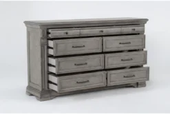 Adriana 9 Drawer Dresser 10 Adriana 9 Drawer Dresser -Furniture Store 274586 grey wood dresser side 19