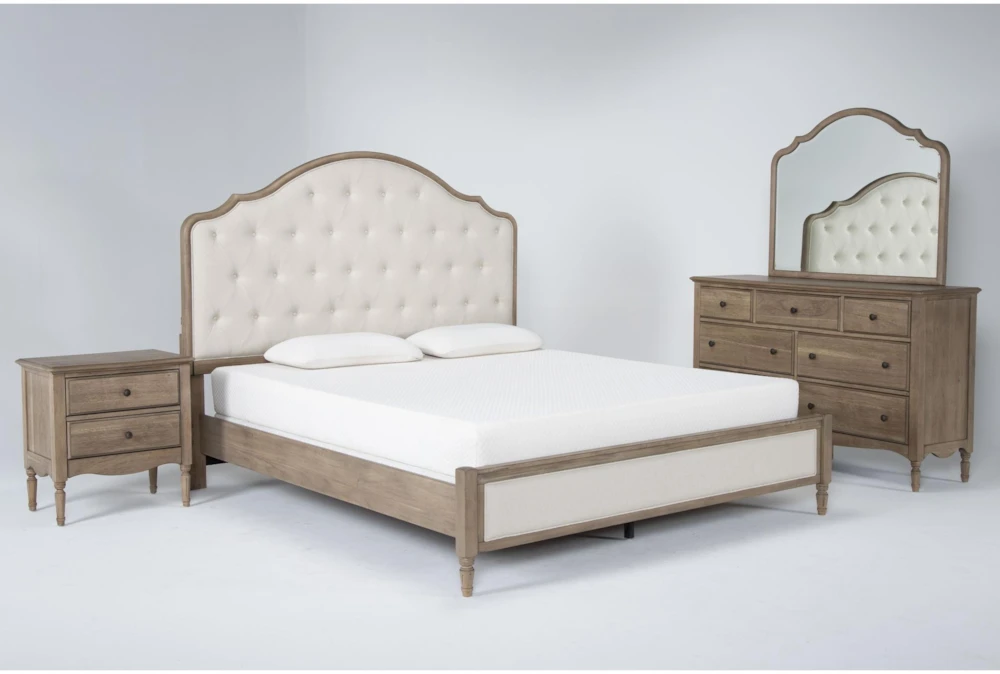Deliah King Upholstered Platform 4 Piece Bedroom Set 3 Deliah King Upholstered Platform 4 Piece Bedroom Set