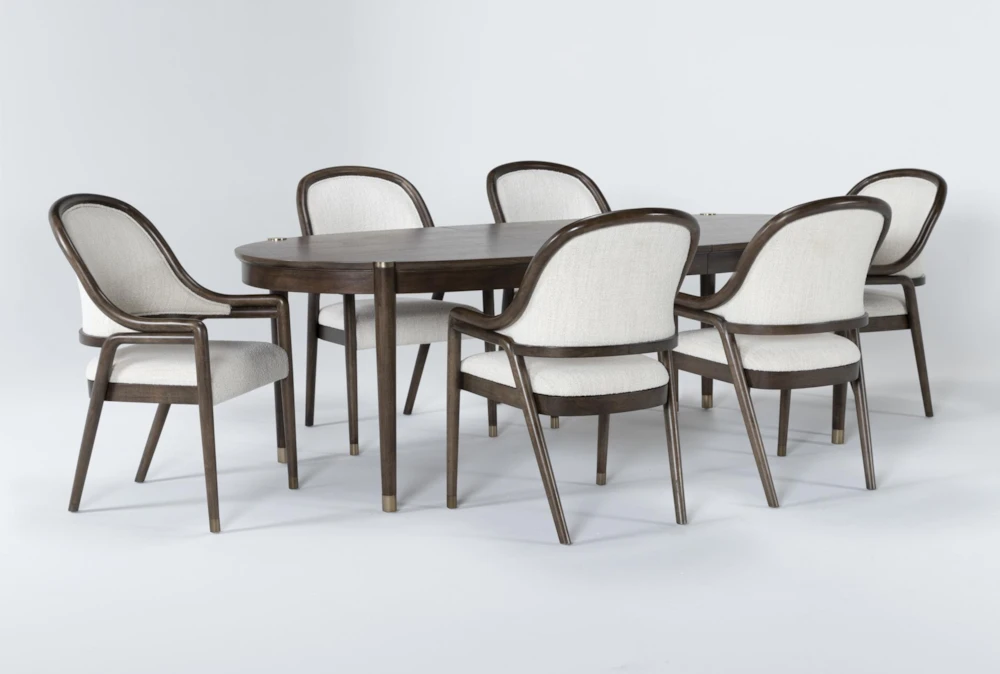 Brighton 76-94" Oval Extension Dining With Arm Chair Set For 6 By Nate Berkus + Jeremiah Brent 4 Brighton 76-94" Oval Extension Dining With Arm Chair Set For 6 By Nate Berkus + Jeremiah Brent - Image 2