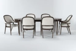 Brighton 76-94" Oval Extension Dining With Arm Chair Set For 6 By Nate Berkus + Jeremiah Brent