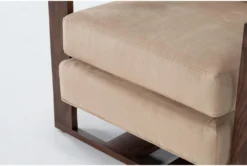 Ollie Micro Suede 32" Accent Chair -Furniture Store 275089 brown fabric accent chair detail 45