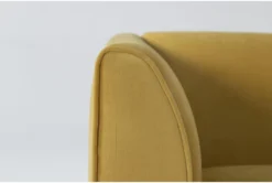 Frances Velvet 60" Settee -Furniture Store 275273 yellow fabric settee detail 45