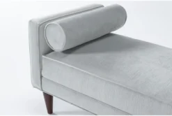 Rose 70" Velvet Settee -Furniture Store 275313 blue fabric settee detail 45