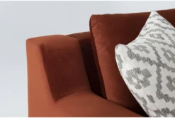 Emmett Grande Velvet 100" Double Chaise Sectional -Furniture Store 275314 red fabric sectional detail 45