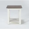 Sims End Table -Furniture Store 275807 white wood end table signature 01