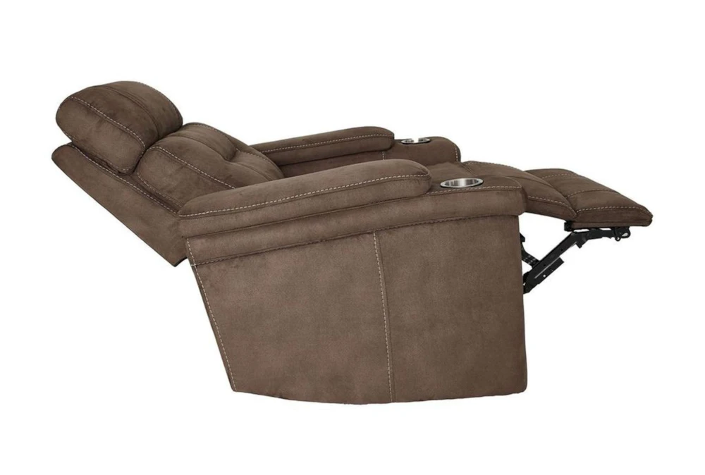 Jagger Brown Power Recliner With Power Headrest, Cupholders & USB 4 Jagger Brown Power Recliner With Power Headrest, Cupholders & USB - Image 2
