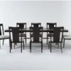 Palladium 96" Dining With 8 Back Side Chairs Set For 8 -Furniture Store 276206 brown wood dining set signature 01