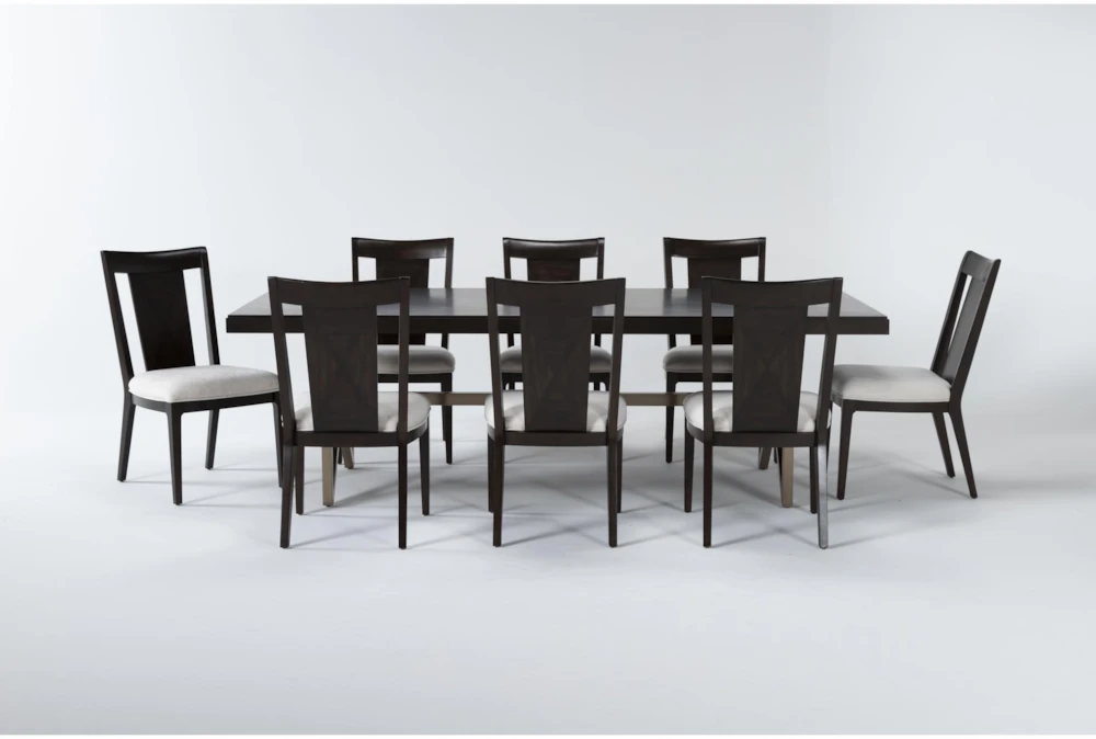 Palladium 96" Dining With 8 Back Side Chairs Set For 8 3 Palladium 96" Dining With 8 Back Side Chairs Set For 8