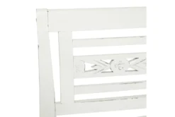 40" White Antiqued Wood Slat Back Bench 11 40" White Antiqued Wood Slat Back Bench -Furniture Store 276343 white wood bench detail 44
