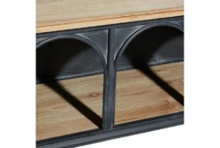 47" Metal + Wood Arched Front Console Table -Furniture Store 276385 black multi media sofa table detail 46