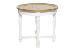 24" White + Natural Weathered Wood Accent Table -Furniture Store 276478 white wood accent table material 76