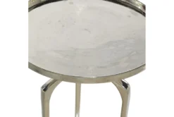 25" Silver Modern Tripod Round Accent Table 22 25" Silver Modern Tripod Round Accent Table -Furniture Store 276513 silver multi media accent table detail 45