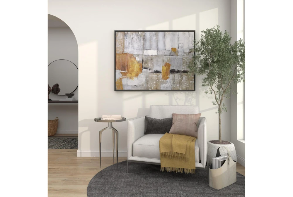 25" Silver Modern Tripod Round Accent Table 18 25" Silver Modern Tripod Round Accent Table - Image 16