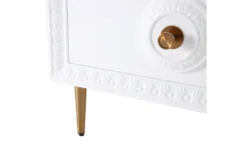 Agnes White Lacquer End Table -Furniture Store 276577 white mdf nightstand detail 44