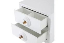 Agnes White Lacquer End Table -Furniture Store 276577 white mdf nightstand detail 47