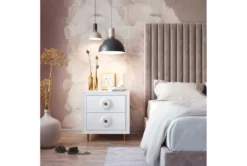 Agnes White Lacquer End Table -Furniture Store 276577 white mdf nightstand room 85