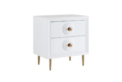 Agnes White Lacquer End Table -Furniture Store 276577 white mdf nightstand side 14