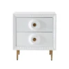 Agnes White Lacquer End Table 2 Agnes White Lacquer End Table -Furniture Store 276577 white mdf nightstand signature 01