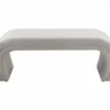 Isla Light Grey Velvet Bench -Furniture Store 276596 grey fabric bench signature 01