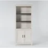Aberdeen 76" Door Bookcase -Furniture Store 277152 white wood bookcase signature 01