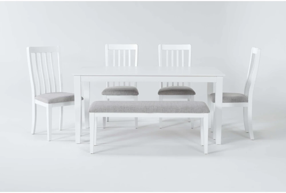 Gia 64" Dining With Bench Set For 6 3 Gia 64" Dining With Bench Set For 6