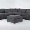 Jolene Dark Grey 120" 5 Piece Modular Sectional With Ottoman 2 Jolene Dark Grey 120" 5 Piece Modular Sectional With Ottoman -Furniture Store 277330 grey fabric sectional signature 01