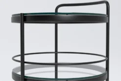 Ziggy Metal And Glass Bar Cart -Furniture Store 277866 black metal bar cabinet detail 45