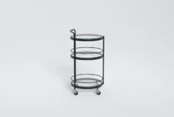 Ziggy Metal And Glass Bar Cart -Furniture Store 277866 black metal bar cabinet side 20