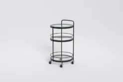Ziggy Metal And Glass Bar Cart -Furniture Store 277866 black metal bar cabinet side 21
