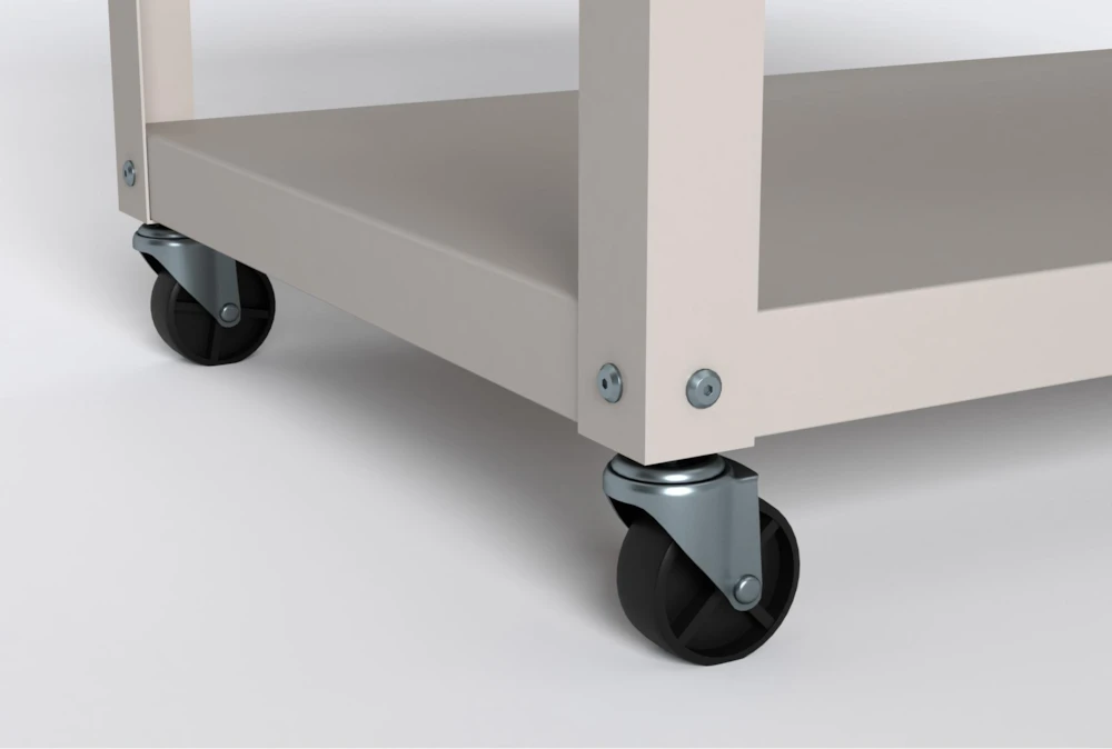 Axel White Metal Bar Cart 8 Axel White Metal Bar Cart - Image 6