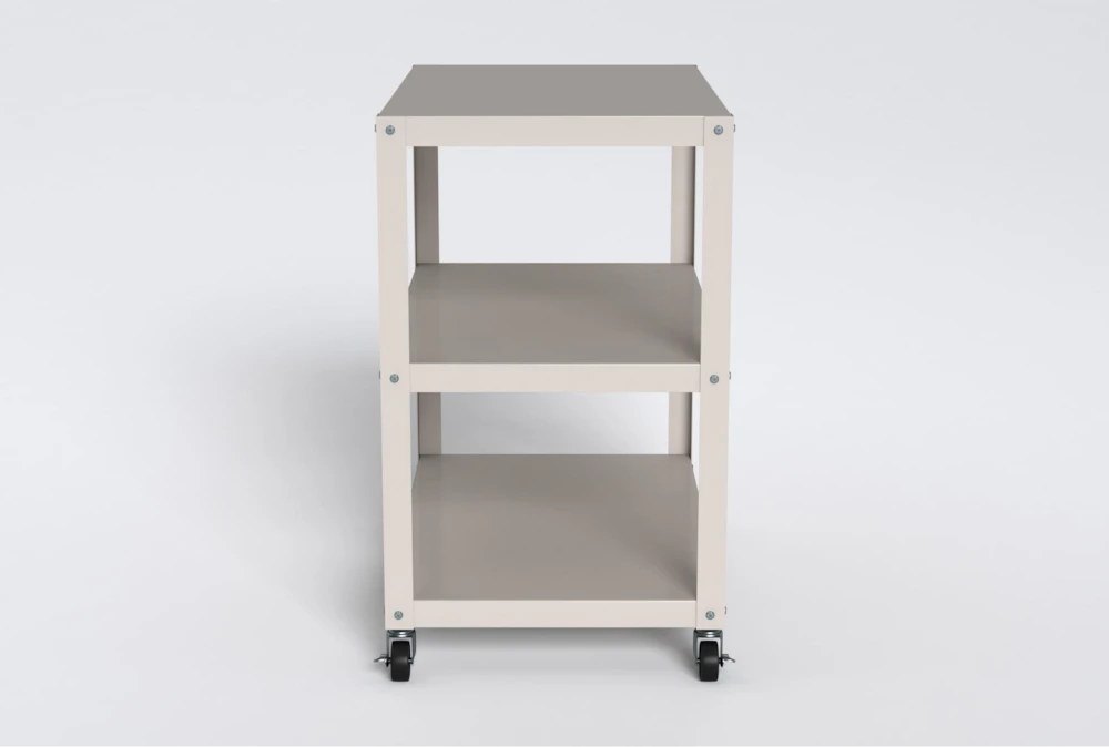 Axel White Metal Bar Cart 4 Axel White Metal Bar Cart - Image 2