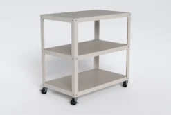 Axel White Metal Bar Cart 18 Axel White Metal Bar Cart -Furniture Store 277868 white metal bar cabinet side 20
