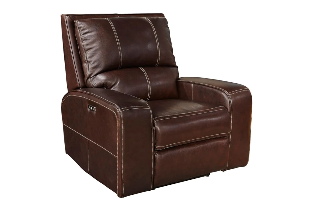 Briggs Clydesdale Leather Power Recliner With Power Headrest & USB 3 Briggs Clydesdale Leather Power Recliner With Power Headrest & USB