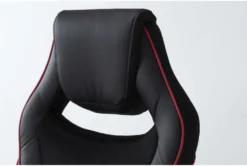 Theory Black Gaming Chair With Red Trim -Furniture Store 279994 red polyurethane office chair detail 46